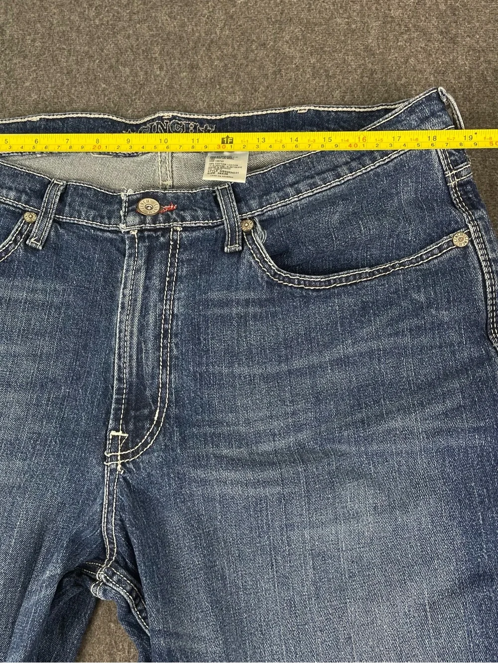 Cinch Mens White Label 031 Relaxed Medium Stone Jeans 38x38 Mb92834031 Cowboy